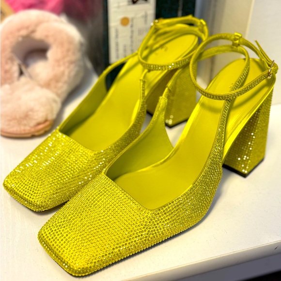 Zara Rhinestone Slingback Size 40 New - Picture 1 of 3